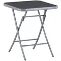 Mandalika Garden GARDA Gartentisch Klapptisch 60x60cm klappbar silber