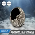 🥚 ZooPaul Terrarium Keramik Deko Höhle Dino Aquarium Ei Egg Versteck Fische