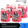 Mannol Antifreeze Kühlerfrostschutz AF12+ (-40 °C) Longlife 4x5 Liter = 20 Liter