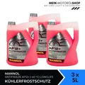 Mannol Antifreeze Kühlerfrostschutz AF12+ (-40 °C) Longlife 3x5 Liter = 15 Liter