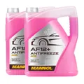 10 (2x5) Liter MANNOL Antifreeze AF12+ Frostschutz Fertiggemisch rot (-40°C)