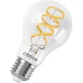 Osram LED Smart+ Spiral Filament A60 Birne 4,8W = 40W E27 klar 470lm RGBW 2700–6500K Dimmbar App Alexa Google Apple WiFi Matter