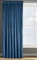 Design91 Samtvorhang Kräuselband Blickdichte Vorhänge Samt Velours 135x300 Sa...