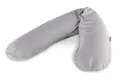 Theraline Ersatzbezug für Das Original Schwangerschaftskissen & Stillkissen, Stillkissen Bezug 190 cm, aus 100% Baumwolle, Farbe: Punkte Grau
