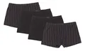 Frank Fields Herren Retro-Pants Boxershorts 4er Pack aus Baumwolljersey für Männer von Größe 5/M bis 14/6XL, Farbe:schwarz, Größe:XL