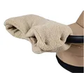 BabyLux Bouclé Handwärmer – Warmer Kinderwagen/Buggy Handmuff für Winterspaziergänge – Weich, Winddicht, Waschbar, Universalgröße - Eltern lieben ihn (Bouclé - Beige)