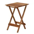 BUTLERS Gartentisch klappbar (38 x 30 cm) -Lodge- Kleiner Balkontisch aus Holz in Weiß für 1-2 Personen | Indoor Outdoor Wetterfest Möbel für Balkon, Küche, Terrasse, Garten