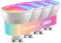 Govee Glühbirne GU10 LED RGBWW, Smarte Glühbirne 400LM Hohe Helligkeit, WLAN L