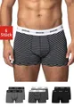 SNOCKS Boxershorts Enge Pants Herren Unterhose mit Streifen (6-St) aus Bio-Baumwolle, ohne kratzenden Zettel
