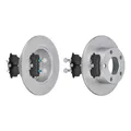 F.BECKER BREMSSCHEIBEN Ø245MM + BREMSBELÄGE HINTEN FÜR VW PASSAT B5 AUDI A6 C5