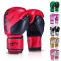 Apollo Boxhandschuhe Männer aus PU Leder | Thai Boxhandschuhe Damen und Herren | für Boxsack, Training, Sparring, Fitness, MMA Handschuhe | Kickbox Handschuhe | Boxing Gloves 12/14/16oz.