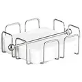 Esmeyer WIRE Serviettenspender Edelstahl Silber 19 x 19 x 6,5 cm