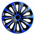 Radzierblenden 16 Zoll Strong Duo blau schwarz 4er Set ABS Kunststoff Universal