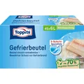 Melitta Europa GmbH & Co. KG Toppits® Gefrierbeutel Standboden Vorratspack, Mit Standboden für einfaches Befüllen, Fassungsvermögen: 6 Liter, 1 Packung = 45 Stück 4008871208149