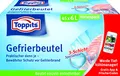 Toppits Gefrierbeutel Vorratspack, 6 Liter, 45 Stück, Standboden, Transparent