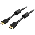 Deltaco HDMI-1005 - 0,5 m - HDMI Typ A (Standard) - HDMI Typ A (Standard) - 3D - Schwarz (0.50 m) (HDMI-1005)