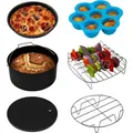 Cosori Heißluftfritteusen Zubehör 6er Set für 5.5 L Modelle, geeignet auch für alle anderen Marken