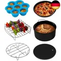COSORI Heißluftfritteuse Zubehör, Sechsteiliges Zubehörset für 5,5L Fritteusen A