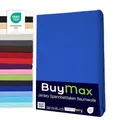 Buymax Topper Spannbettlaken 160x200 cm Spannbetttuch 100% Baumwolle Jersey für Matratzentopper bis 12 cm Matratzenhöhe Bettlaken für Boxspringbett Topper, Dunkelblau
