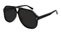 GUCCI Mens GG1042S Sunglasses, Black-Black-Grey, 60