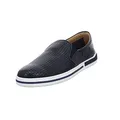 Galizio Torresi Herren Slipper Schuhe Slipper Lederkombination Freizeit Elegant Slip-Ons Gemustert Leder Schuhe Herren