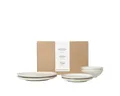 Broste Copenhagen Geschirr-Set Copenhagen Nordic Vanilla Geschirrset mittag für Zwei, Steinzeug, Nordic Vanilla Geschirsets mittag für zwei