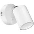 ledscom.de Wandspot WAIKA, einflammig, mit Schalter, GU10, weiß matt, inkl. 450lm LED GU10 Lampe, weiß