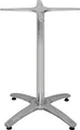 Bolero Tischfuß mit Fußkreuz Aluminium 68cm hoch