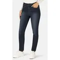 STOOKER WOMEN 5-Pocket-Jeans Milano Denim Basic Magic Shape Fit Jeans Casual Clean Wash Denim Jeans Magic Shape Effekt für Damen blau 44