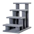 PawHut Treppe, 63 cm, grau