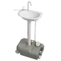 Mobiles Camping Waschbecken Handwaschbecken mit Fußpumpe und Seifenspender