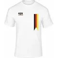 TK Gruppe Fußballtrikot Deutschland WM 2026 T-Shirt - Fußball Weltmeisterschaft Flagge (Packung) weiß L