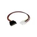 StarTech.com SATA auf Molex LP4 Stromadapter - Bu/St - Netzteil - 15 PIN SATA Power (M) - interne Stromversorgung, 4-polig (W) - 30,48 cm (LP4SATAFM12)