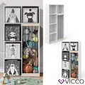 Kinderregal Plüschtier-Box Aufbewahrung Bücherregal Standregal Holz Marvin Vicco