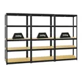 PROREGAL® Schwerlastregal MegaDeal Garagenregal Kellerregal Steckregal ELEPHANT mit 5 Ebenen, 3-tlg., Stabiles Kellerregal Stahlregal mit hoher Fachlast