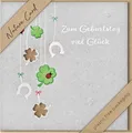 Geburtstag – Nature Cards – unverpackt - Glückwunschkarte im Format 15,5 x 15,5