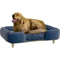 PawHut Hundesofa mit Kissen Holzbeine 96 x 66 x 24 cm