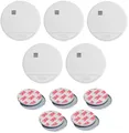 ABUS Rauchmelder RWM150, 10-Jahres-Batterie, Weiß, 5er Set + Magnethalter Rauchmelder (Optischer Rauchmelder, für Wohnräume & VdS geprüft nach DIN EN 14604)