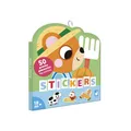 Janod - 50 Große Gummibärchen für Kinder Ab 18 Monate - Format 7x8cm - Sticker Aufkleber Thema Tiere auf dem Bauernhof - Vorgeschnitten zur Erleichterung des Greifens - Kreative Entwicklung - J09188