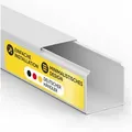 tktrading24 Kabelkanal Kabelleiste aus hochwertigem PVC weiß 2m - diverse Größen weiß 60x60mm | 6 cm x 200 cm x 6 cm