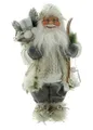 Dekoleidenschaft Weihnachtsmann "Winter" 46 cm hoch, Santa Claus Figur Deko Nikolaus mit Laterne & Ski (1 St), Weihnachtsmannfigur, Christkind, Weihnachtsdeko