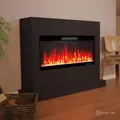 Glow Fire Elektrokamin 'Zeus106' | LED Standkamin in schwarz  mit Heizung (1500 W) | HxBxT: 100x135x35 cm