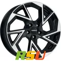 4x Dezent AP black/polished 6.5x17" ET32 LK4 108 ML 65.1 Alufelgen 17 Zoll