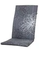 Auflage Hochlehner Korsika 0519 grau-silber gemustert 123x49x4 cm KETTtex